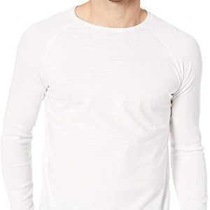 Hugo Boss Mens Terell Long Sleeve Raglan T-Shirt White XL